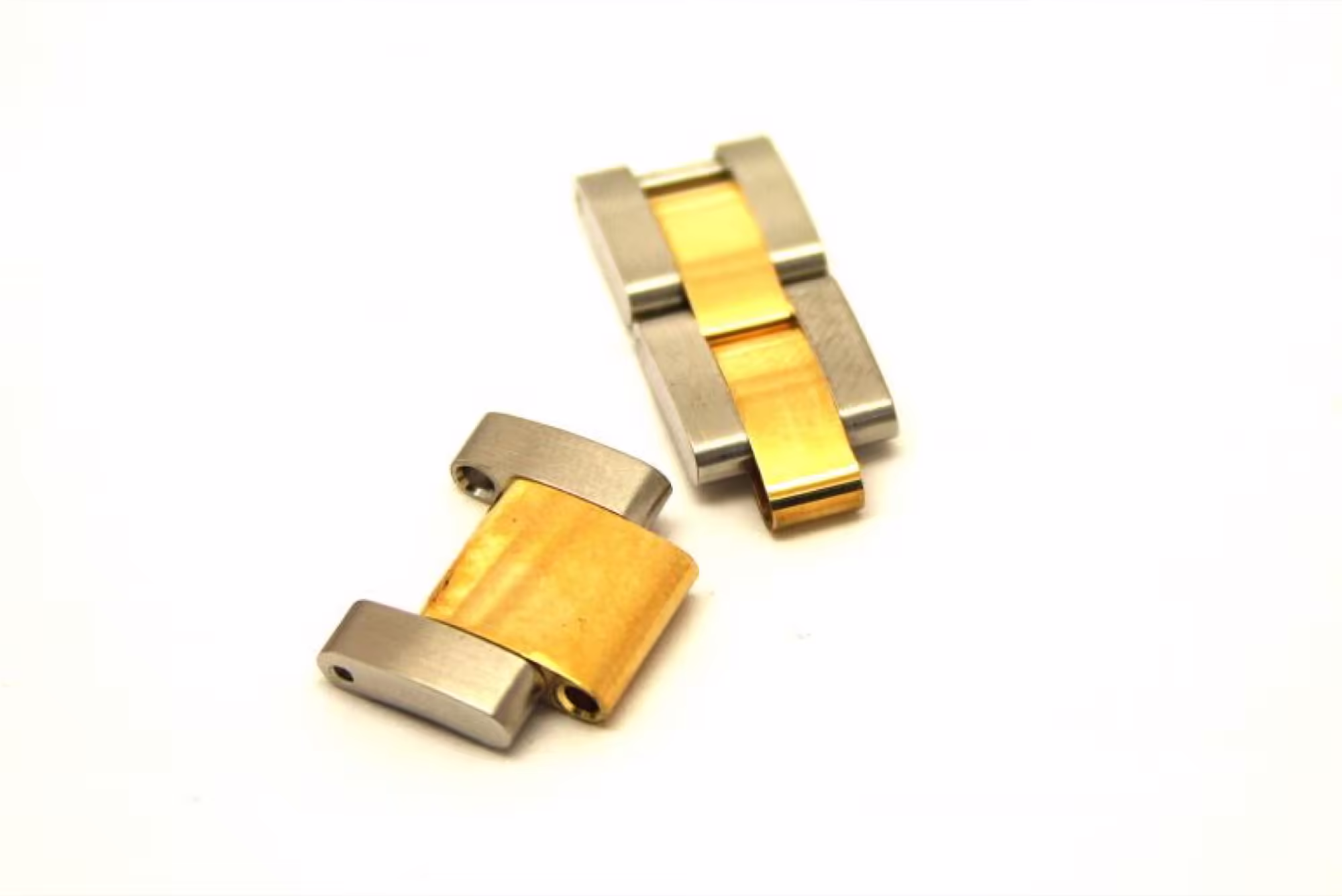 Rolex Oyster bracelet links in steel and gold