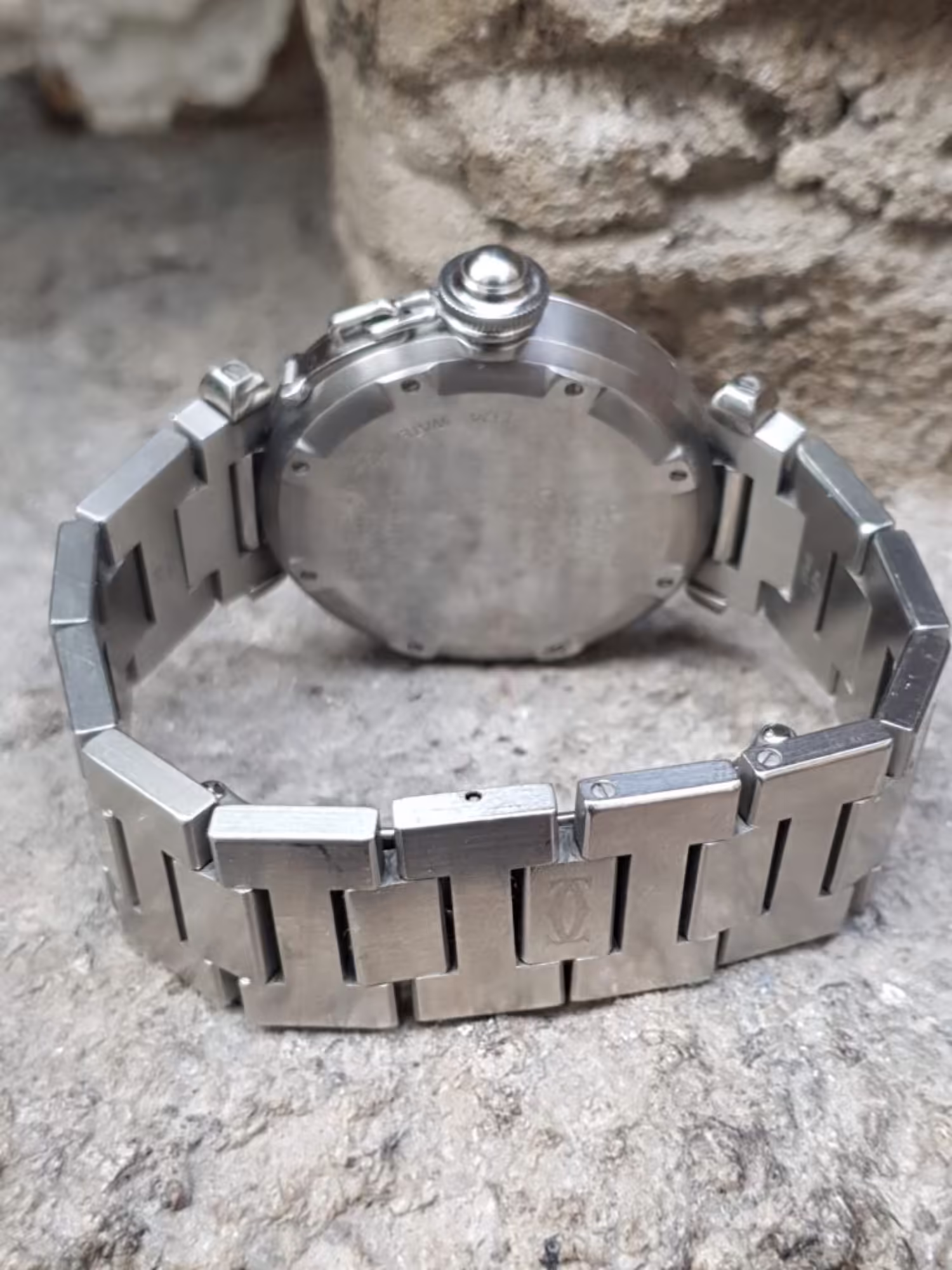 Vintage Cartier Pasha watch detail at Watch Empire Dublin