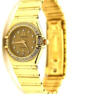 Omega Constellation 18ct gold diamond watch