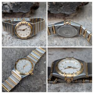 Omega Constellation Full Gold Bar Watch